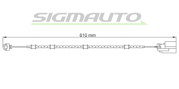 Warning Contact, brake pad wear (WI0728)