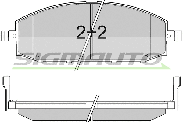 Brake Pad Set, disc brake (SPB007)