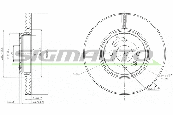 Brake Disc (DBB513V)