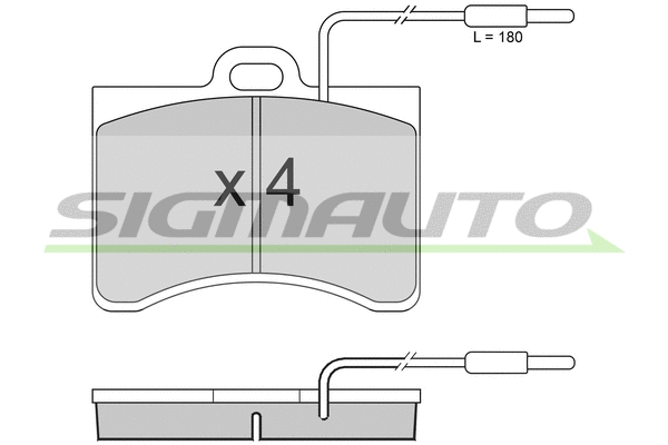 Brake Pad Set, disc brake (SPA092)