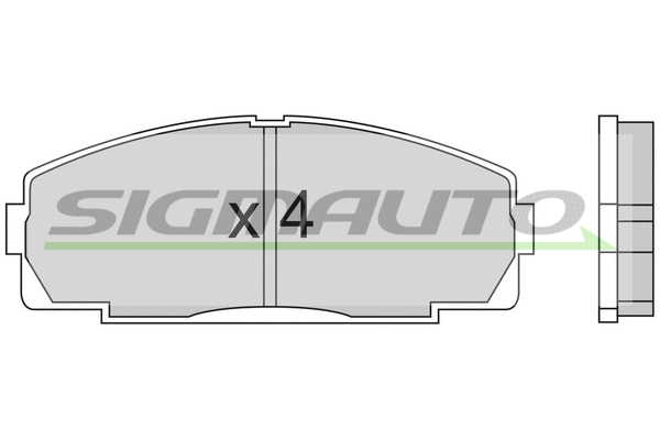 Brake Pad Set, disc brake (SPA438)