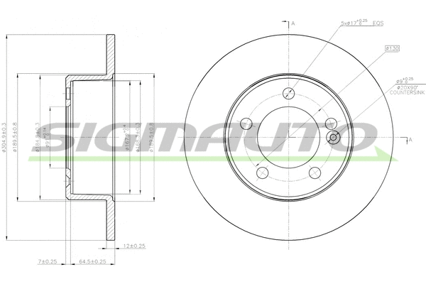 Brake Disc (DBB976S)
