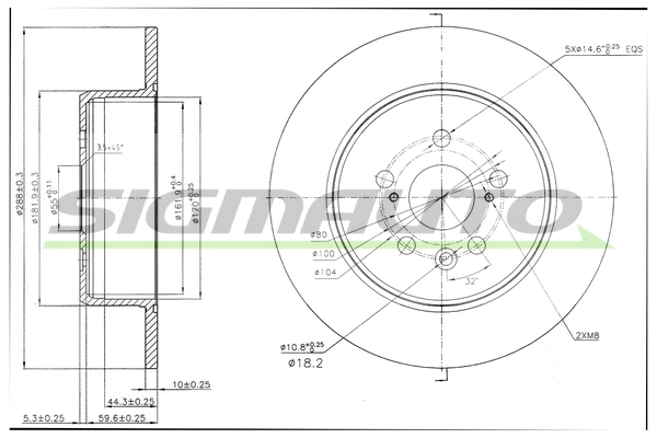 Brake Disc (DBB489S)