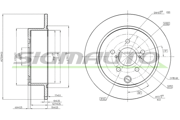 Brake Disc (DBC211S)