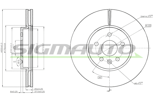 Brake Disc (DBC385V)