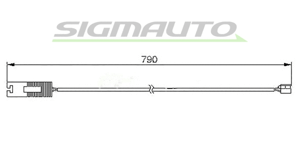 Warning Contact, brake pad wear (WI0514)