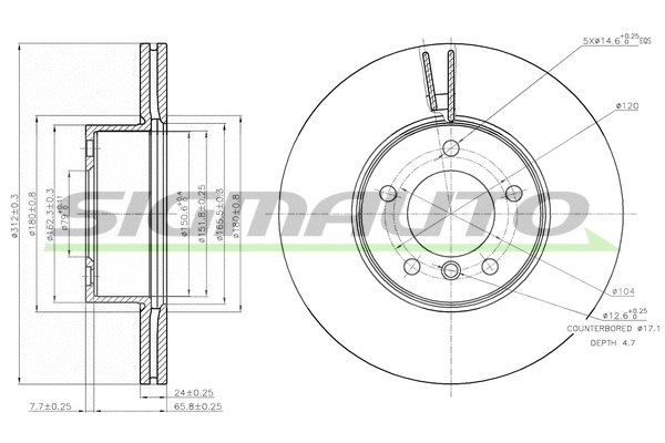 Brake Disc (DBB717V)