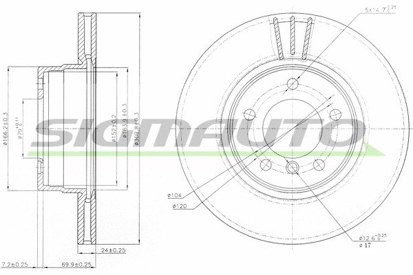 Brake Disc (DBB241V)