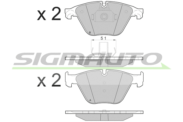 Brake Pad Set, disc brake (SPB500)