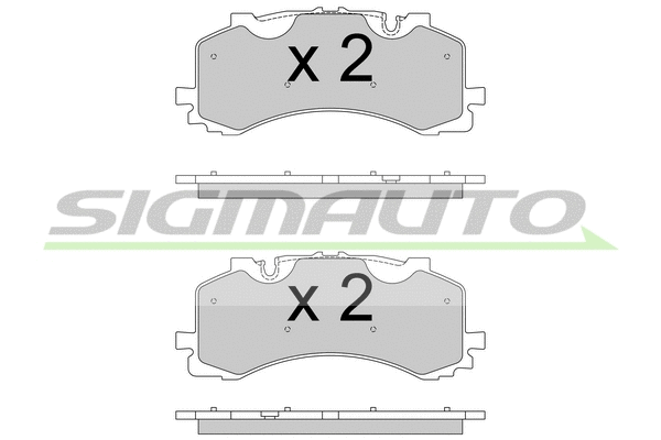 Brake Pad Set, disc brake (SPB776)