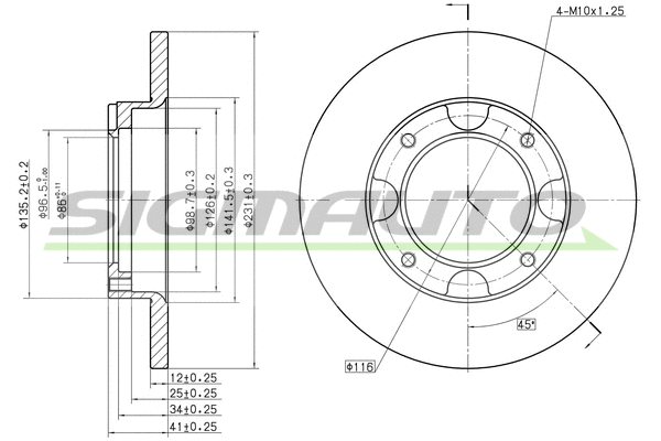 Brake Disc (DBA087S)