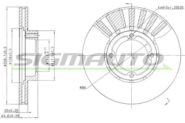 Brake Disc (DBA808V)