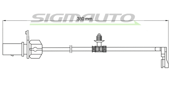 Warning Contact, brake pad wear (WI0913)