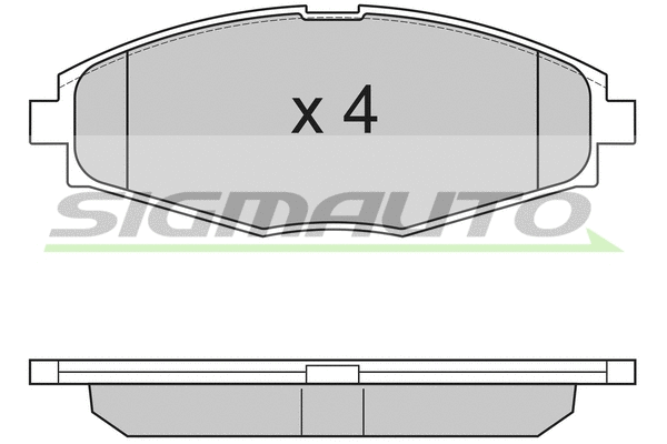 Brake Pad Set, disc brake (SPA804)
