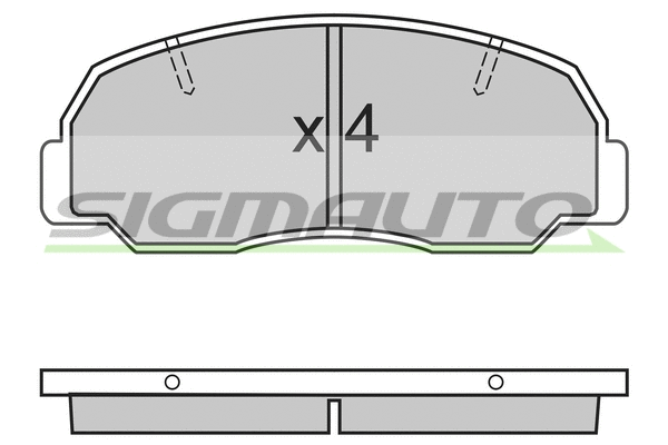 Brake Pad Set, disc brake (SPA297)