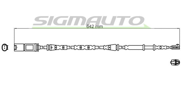 Warning Contact, brake pad wear (WI0816)