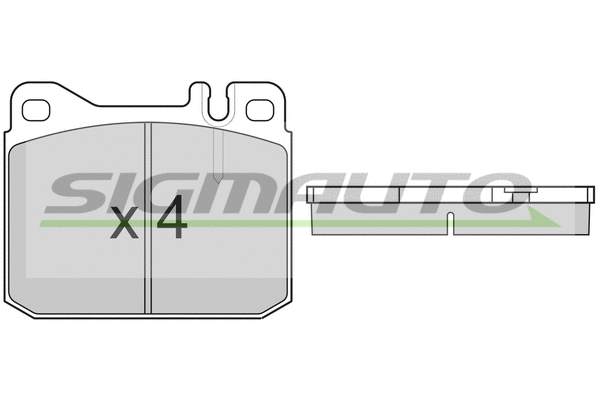 Brake Pad Set, disc brake (SPA108)