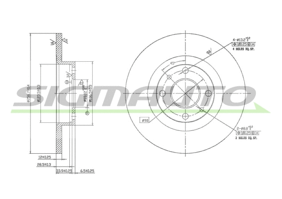 Brake Disc (DBA141S)