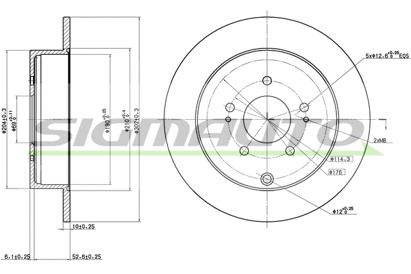 Brake Disc (DBC268S)