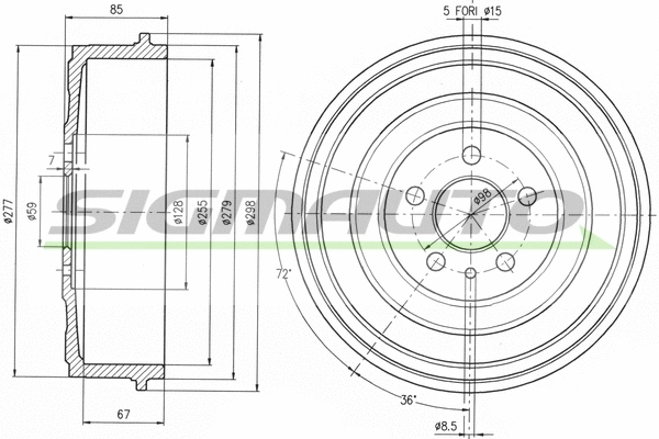 Brake Drum (DR5262)