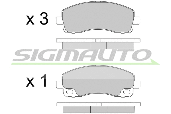 Brake Pad Set, disc brake (SPB582)