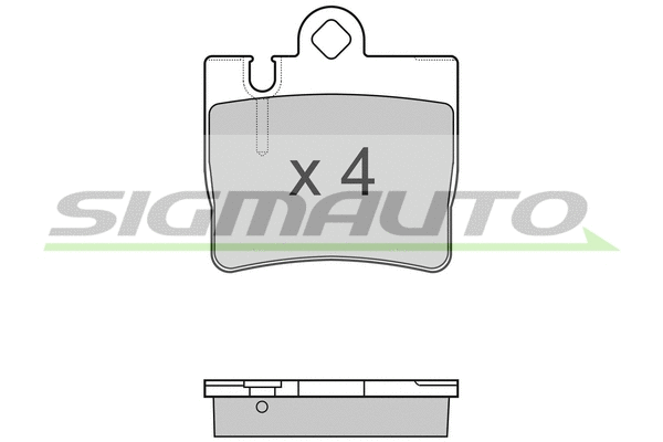 Brake Pad Set, disc brake (SPA999)