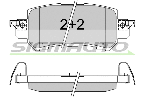 Brake Pad Set, disc brake (SPB536)