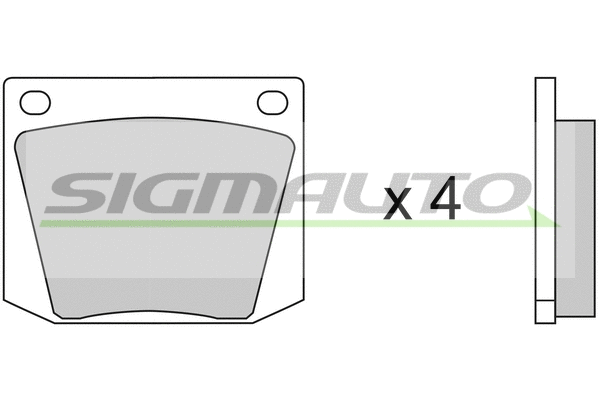 Brake Pad Set, disc brake (SPA031)
