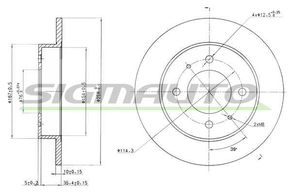 Brake Disc (DBB176S)