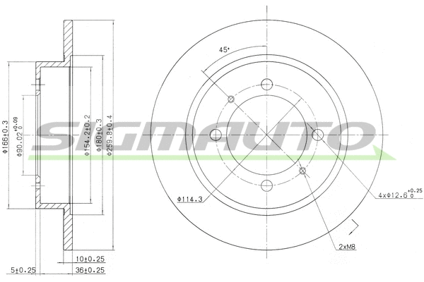 Brake Disc (DBA886S)
