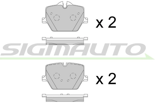 Brake Pad Set, disc brake (SPB902)