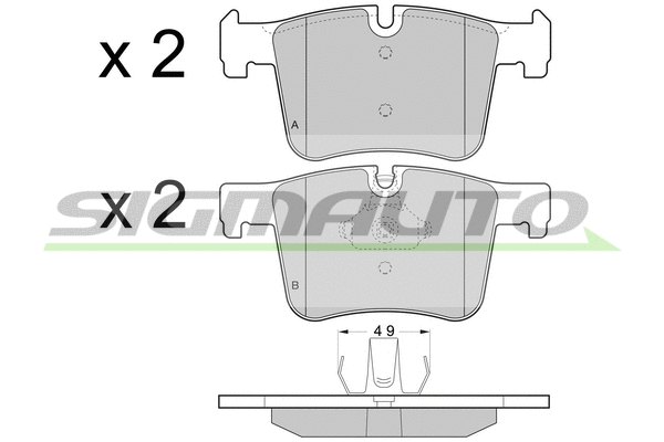 Brake Pad Set, disc brake (SPB453)