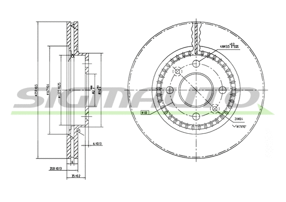 Brake Disc (DBB096V)