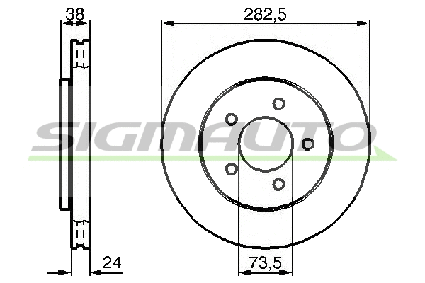 Brake Disc (DBB059V)