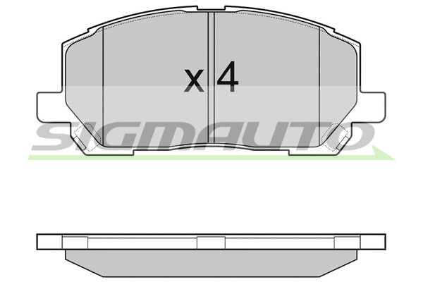 Brake Pad Set, disc brake (SPA989)