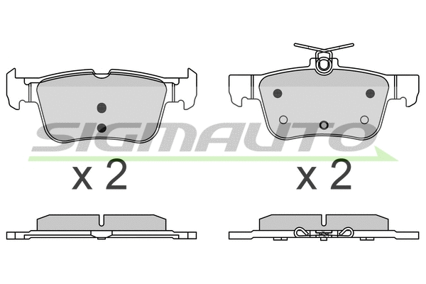 Brake Pad Set, disc brake (SPB637)