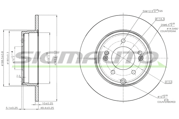 Brake Disc (DBB787S)