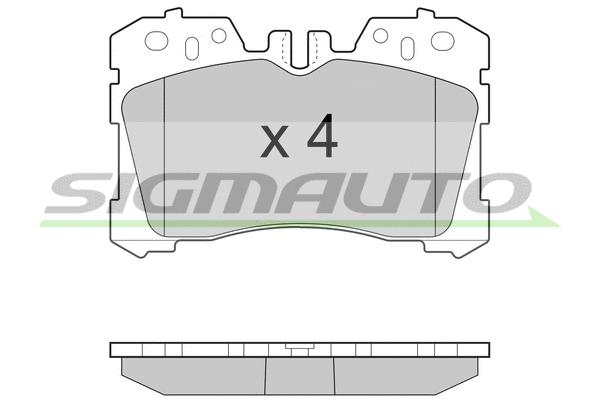 Brake Pad Set, disc brake (SPB462)