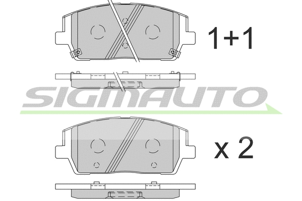 Brake Pad Set, disc brake (SPB860)