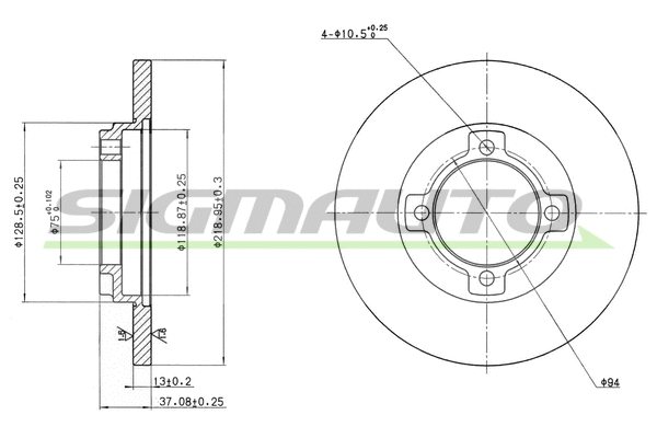 Brake Disc (DBA429S)