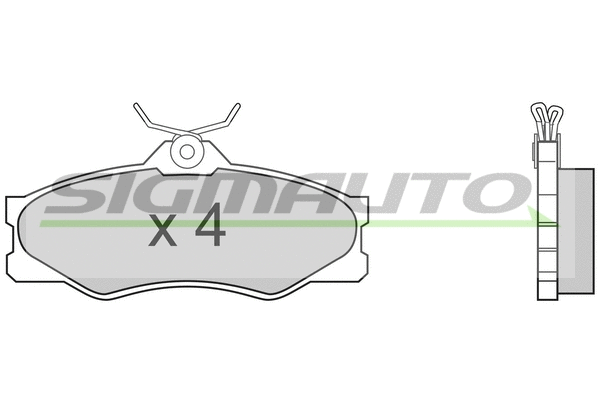 Brake Pad Set, disc brake (SPA335)