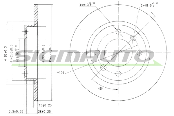 Brake Disc (DBA238S)