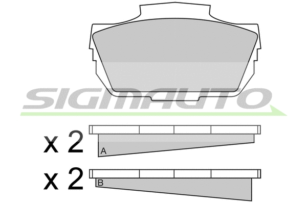 Brake Pad Set, disc brake (SPA030)