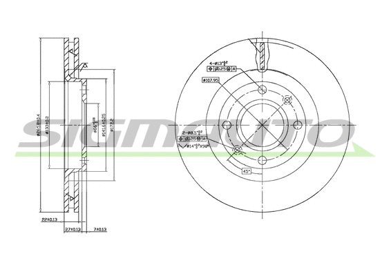 Brake Disc (DBB140V)