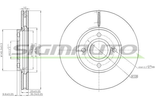 Brake Disc (DBC478V)
