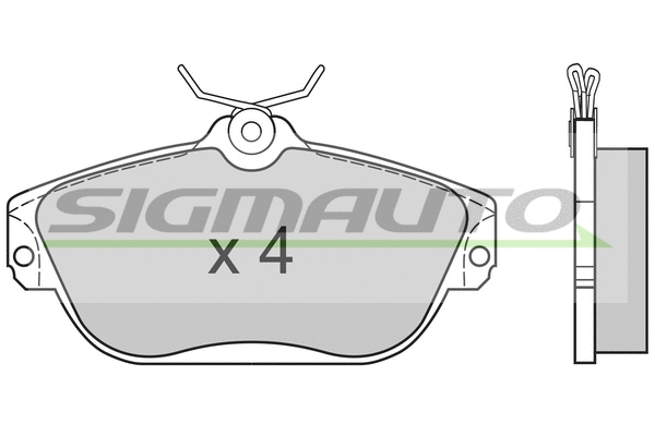Brake Pad Set, disc brake (SPA582)