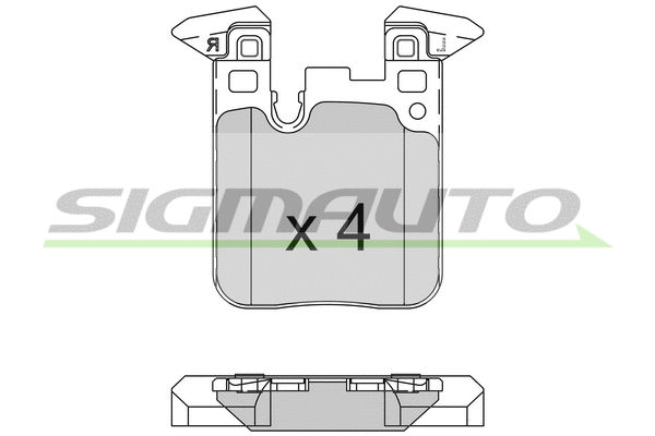 Brake Pad Set, disc brake (SPB521)