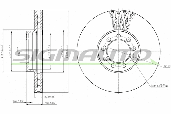 Brake Disc (DB0329V)