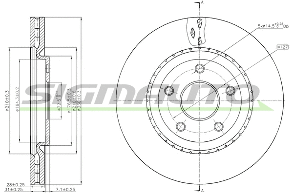 Brake Disc (DBC216V)