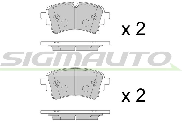 Brake Pad Set, disc brake (SPB909)
